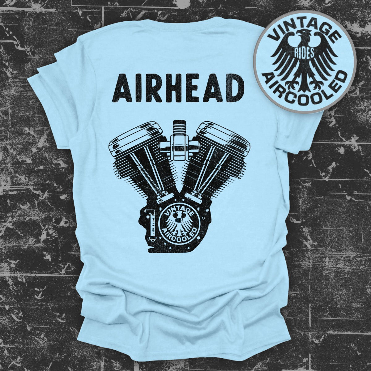 Vintage Rides Aircooled Engine Graphic T-Shirt product