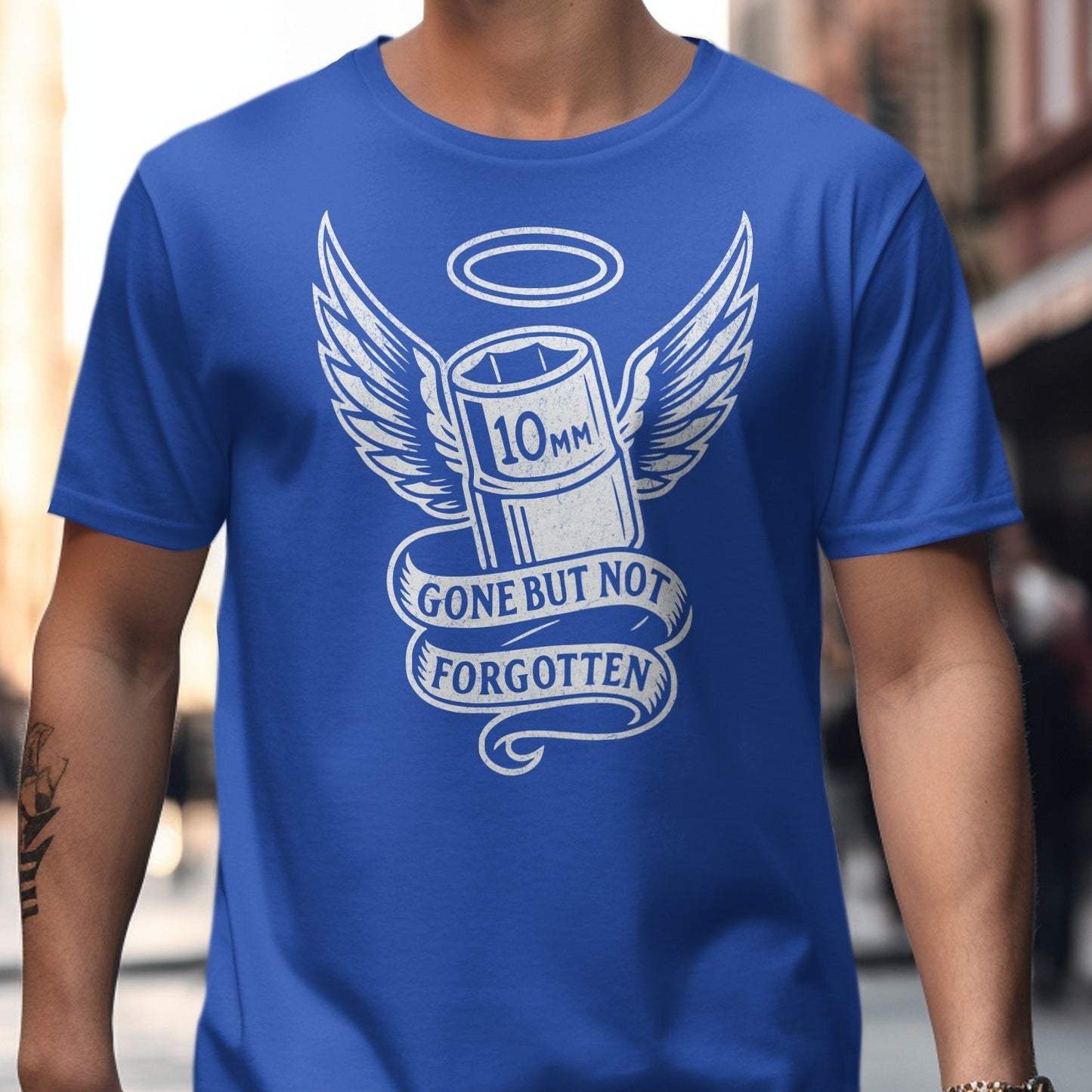 Gone But Not Forgotten 10mm Blue T-shirt product type