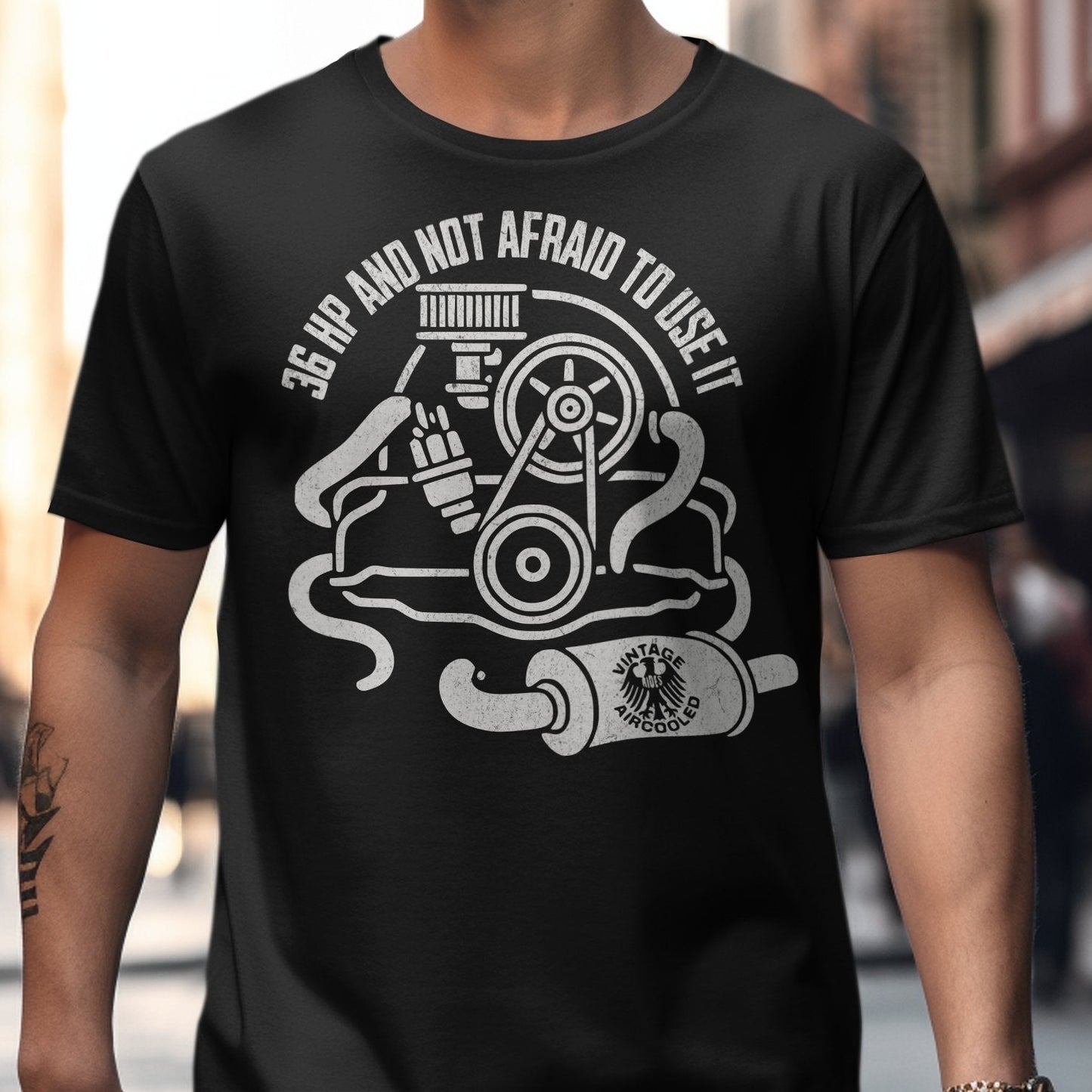 36 HP And Not Afraid To Use It Vintage Tee product