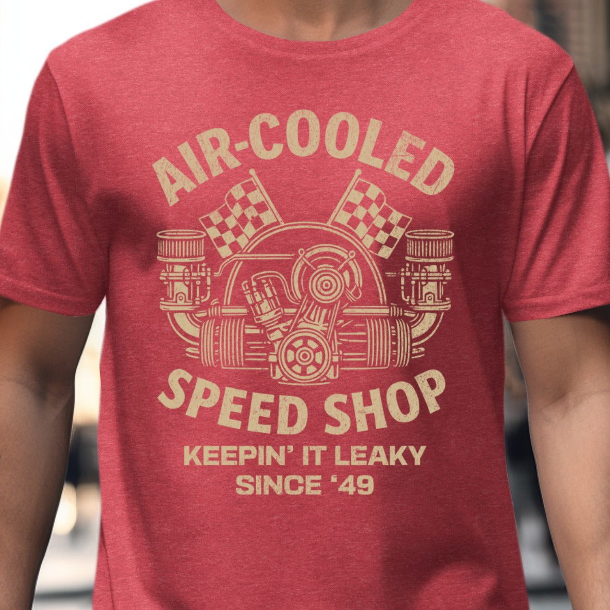 Air-Cooled Speed Shop Graphic Tee Shirt product
