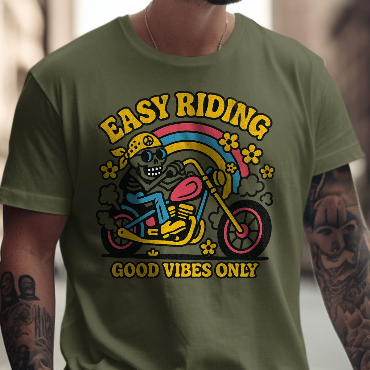 Easy Riding Good Vibes Only Graphic T-Shirt product