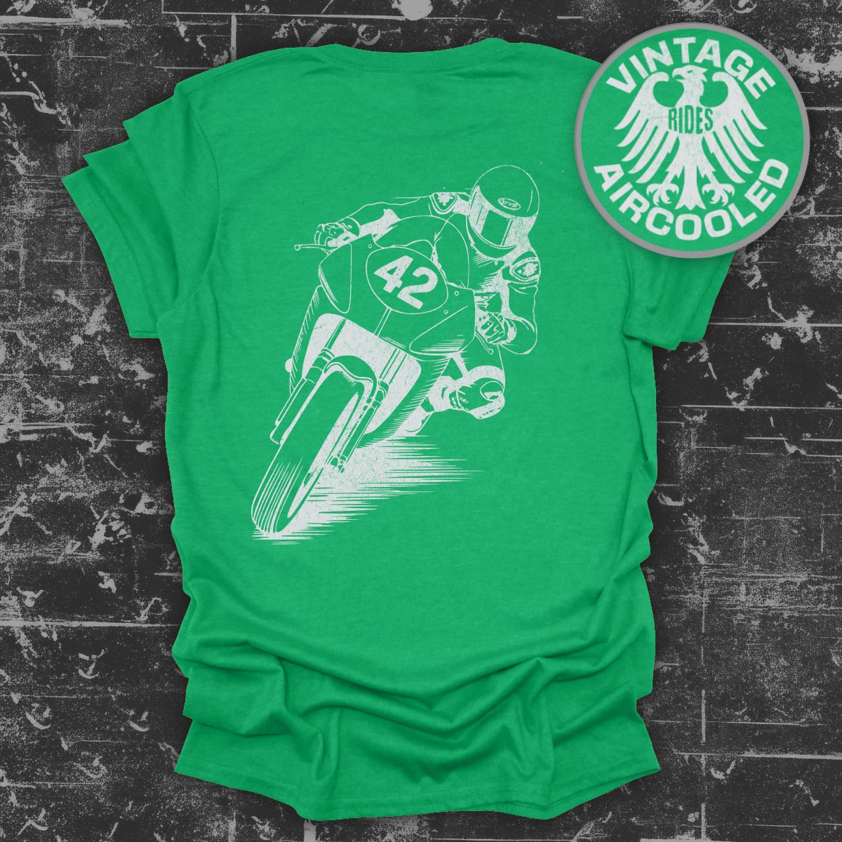 Vintage Rides Aircooled Motorcycle Racing Shirt product