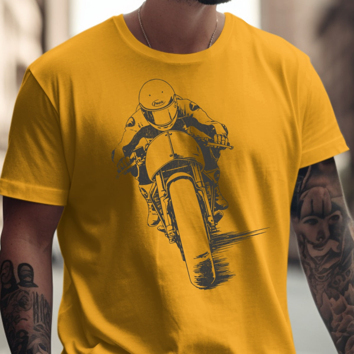 Vintage Motorcycle Racer Graphic Unisex Shirt product type