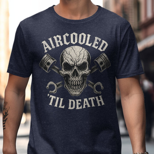 Aircooled Til Death Skull Graphic Print T-shirt product type