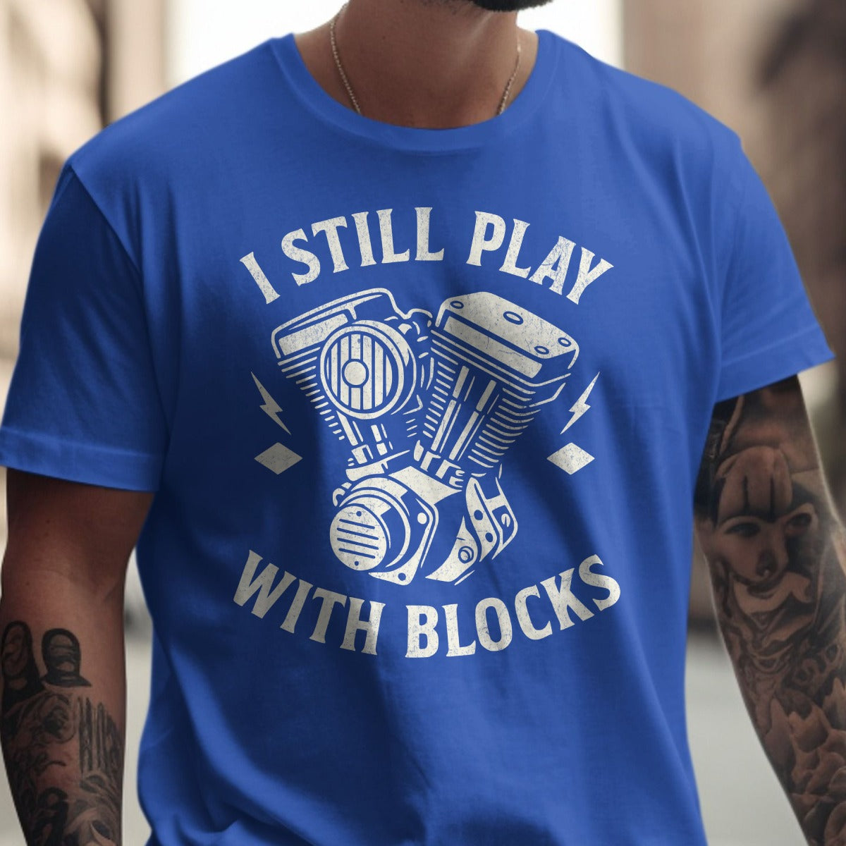 I Still Play With Blocks Printed T-Shirt product