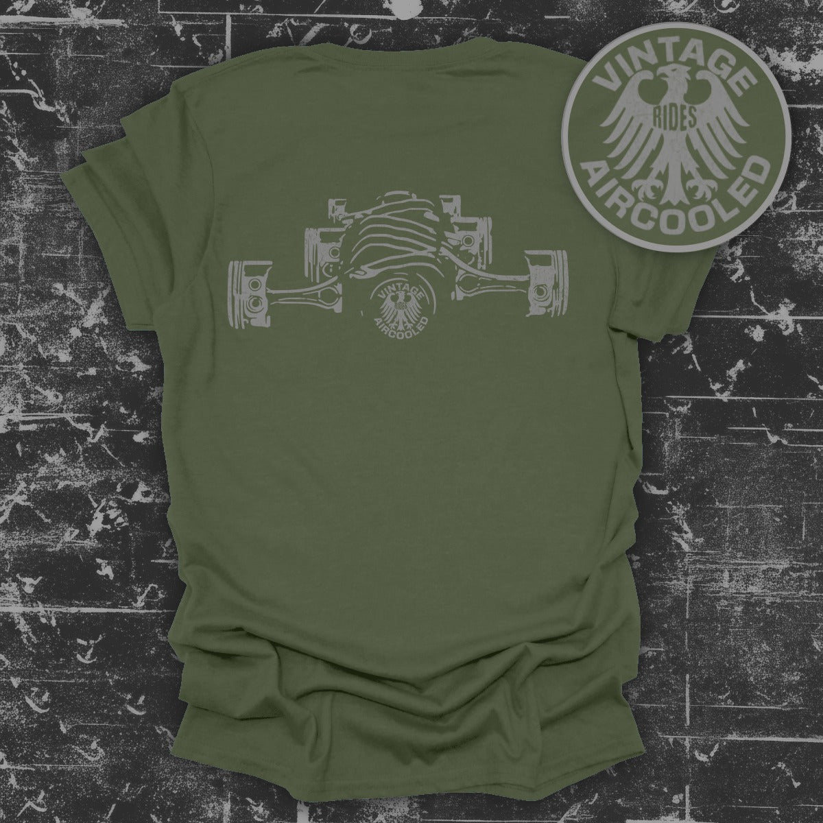Vintage Aircooled Rides Graphic Tee Shirt product type