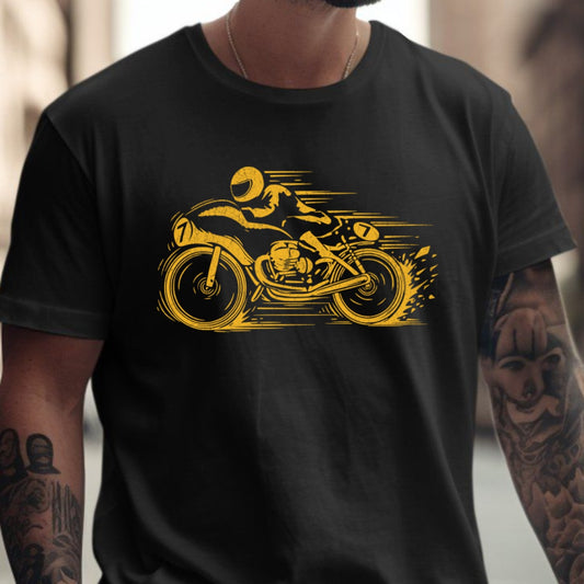 Racing Motorcycle Graphic Printed T-shirt product type