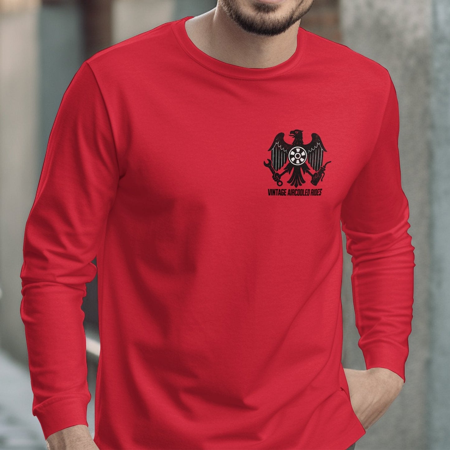 Double Headed Eagle Graphic Long Sleeve Shirt product type