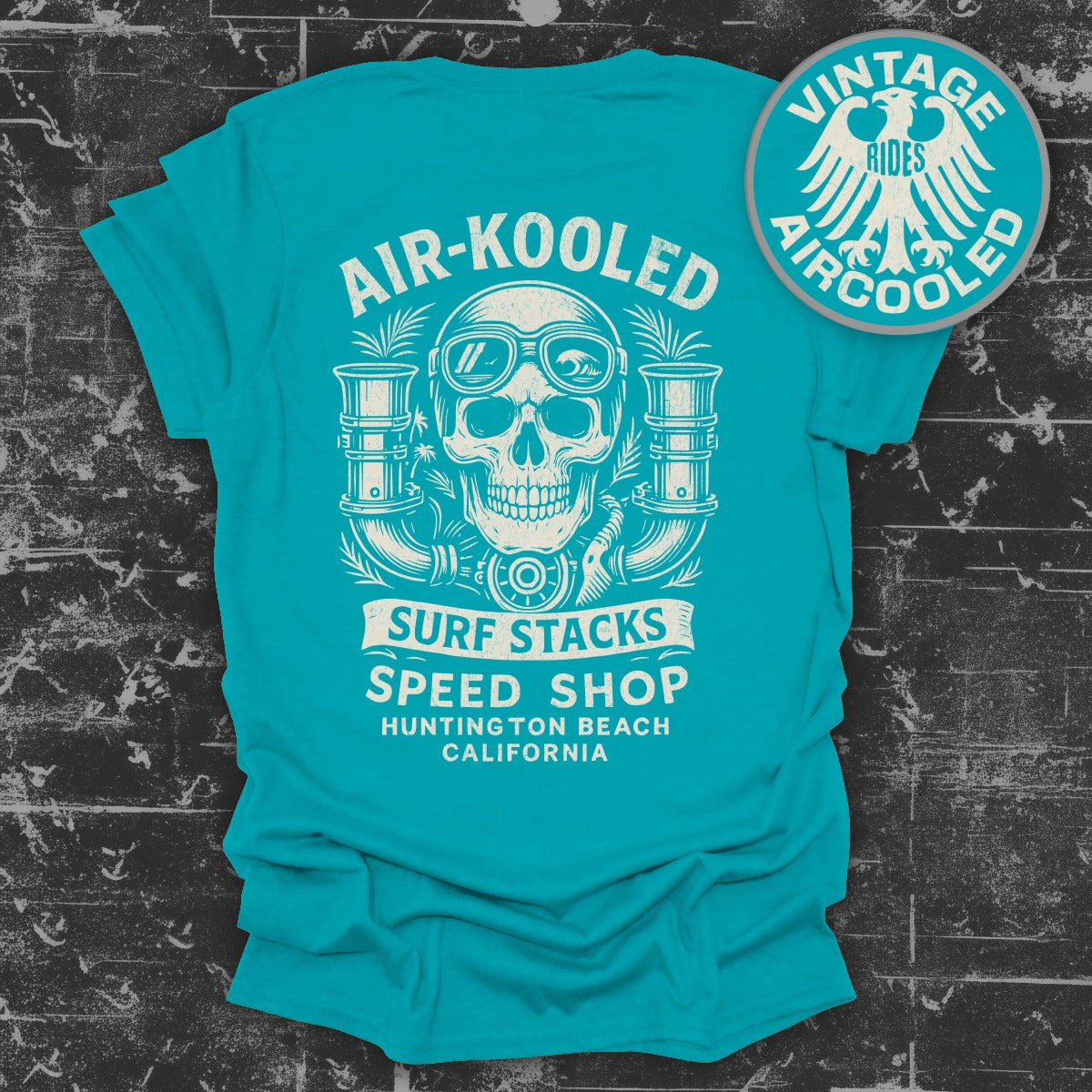 Air-Kooled Surf Stacks Speed Shop Graphic Tee product