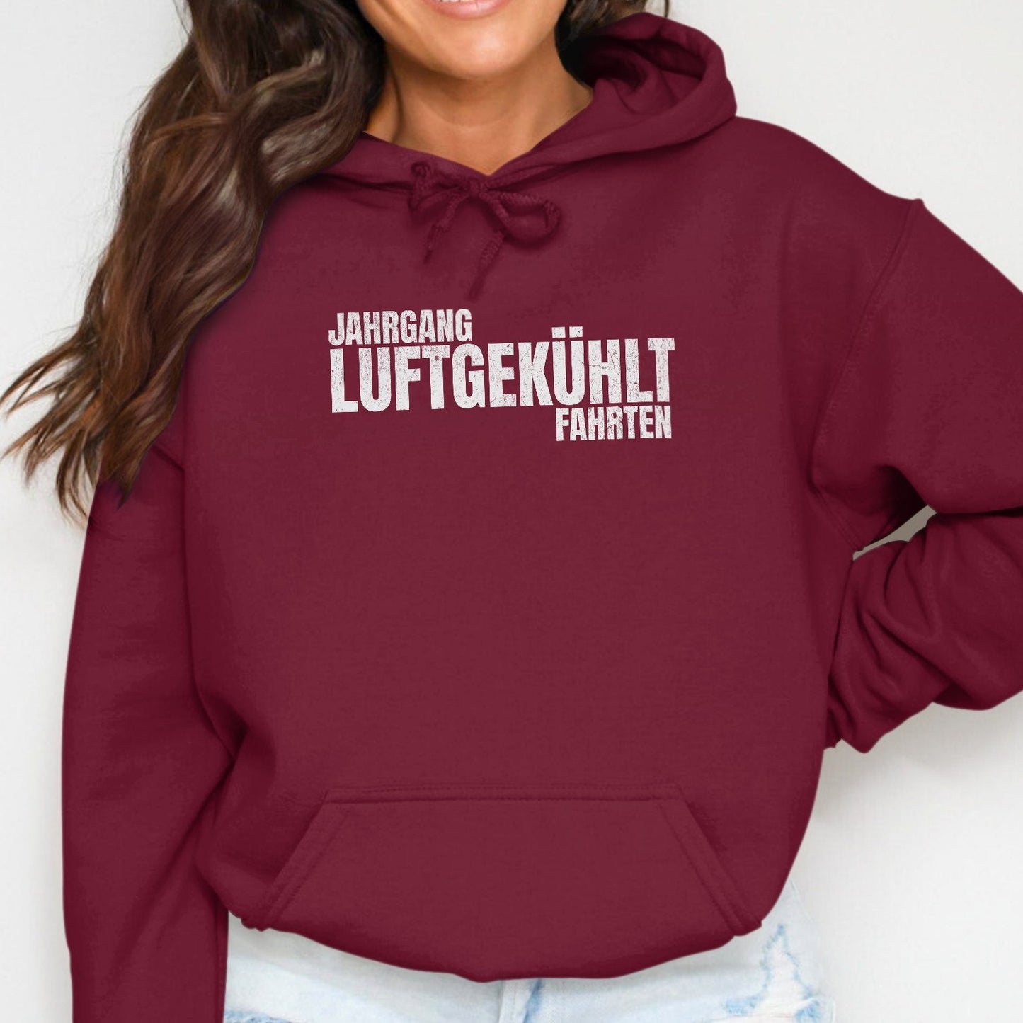Jahrgang Luftgekuhlt Fahrten Print Hoodie product