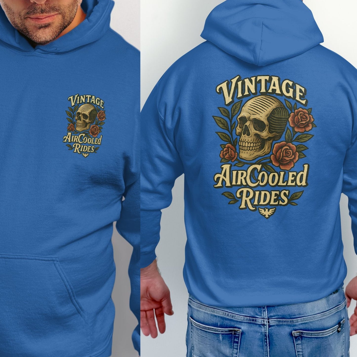 Vintage AirCooled Rides Skull Hoodie product