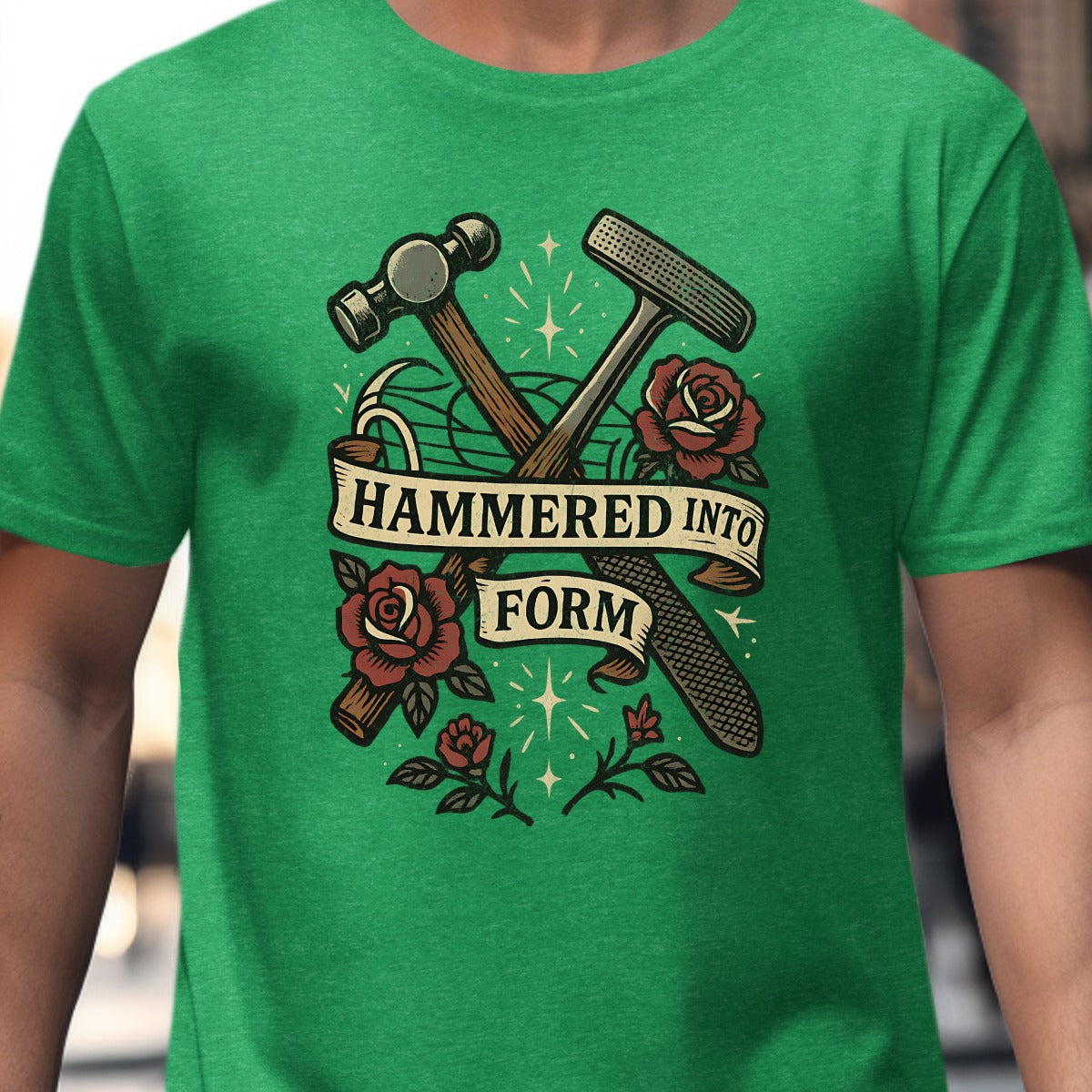 Hammered Into Form Graphic Print Shirt product