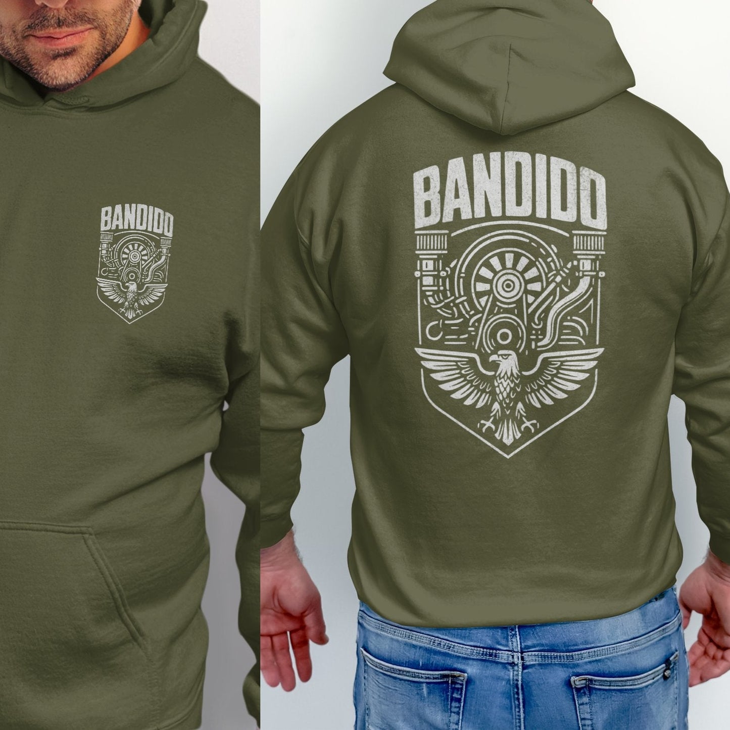 Bandido Graphic Print Green Hoodie product type