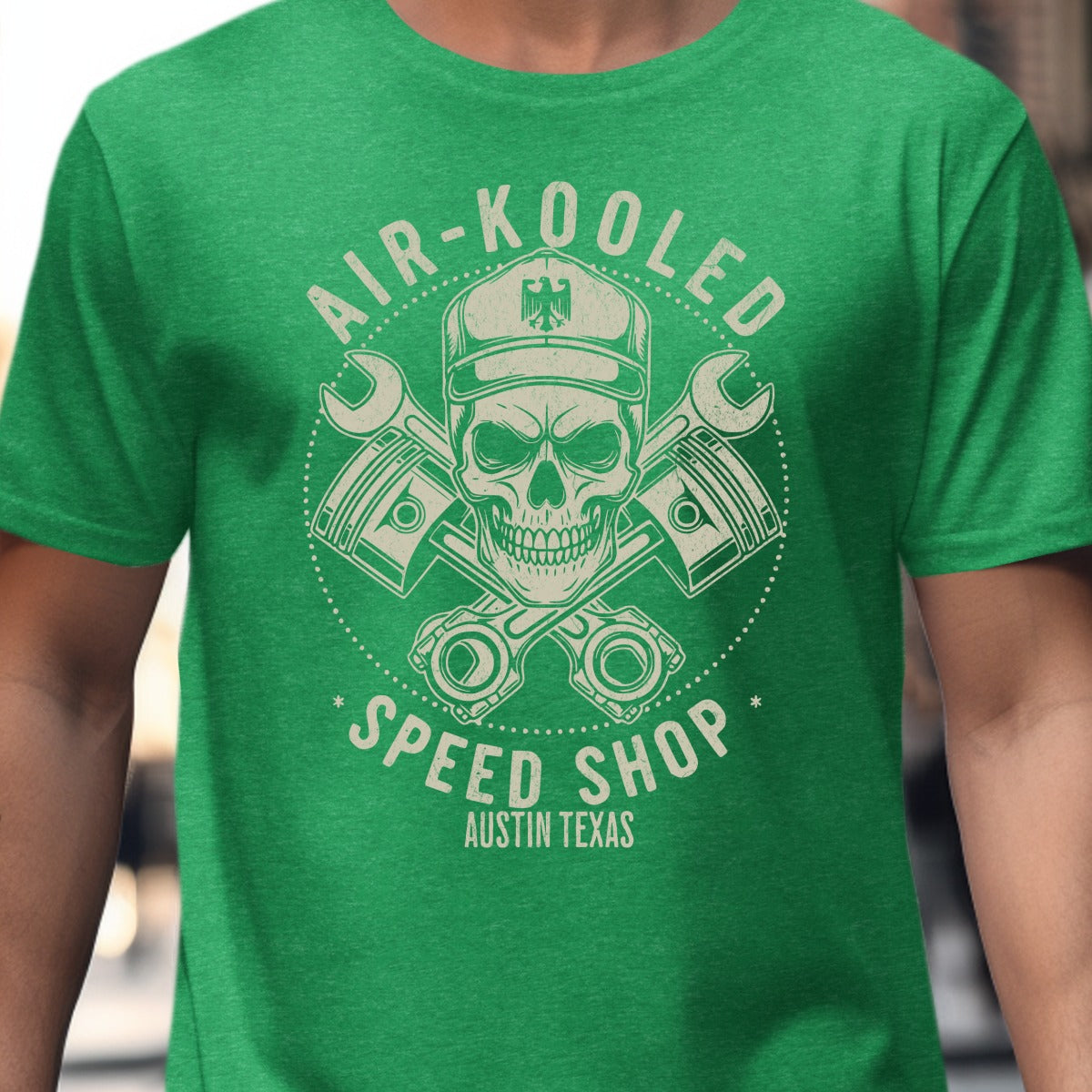 Air-Kooled Speed Shop Austin Texas graphic product type