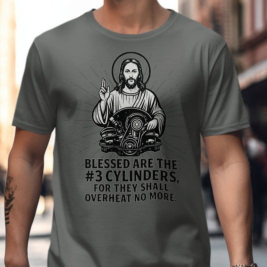 Blessed Are The Number 3 Cylinders T-shirt product