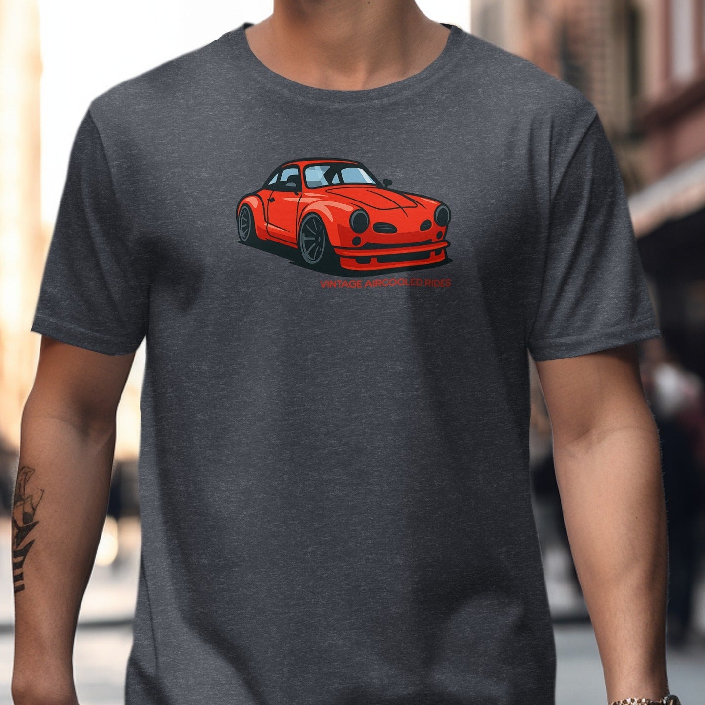 Vintage Red Sports Car Graphic Unisex T Shirt Product