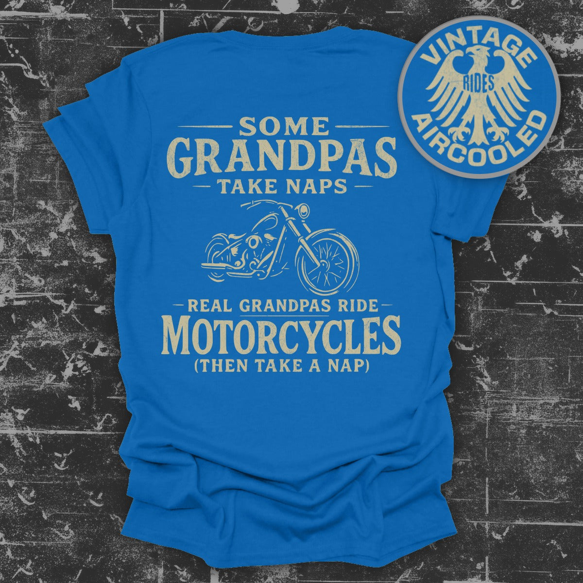 Real Grandpas Ride Motorcycles Graphic Shirt product type
