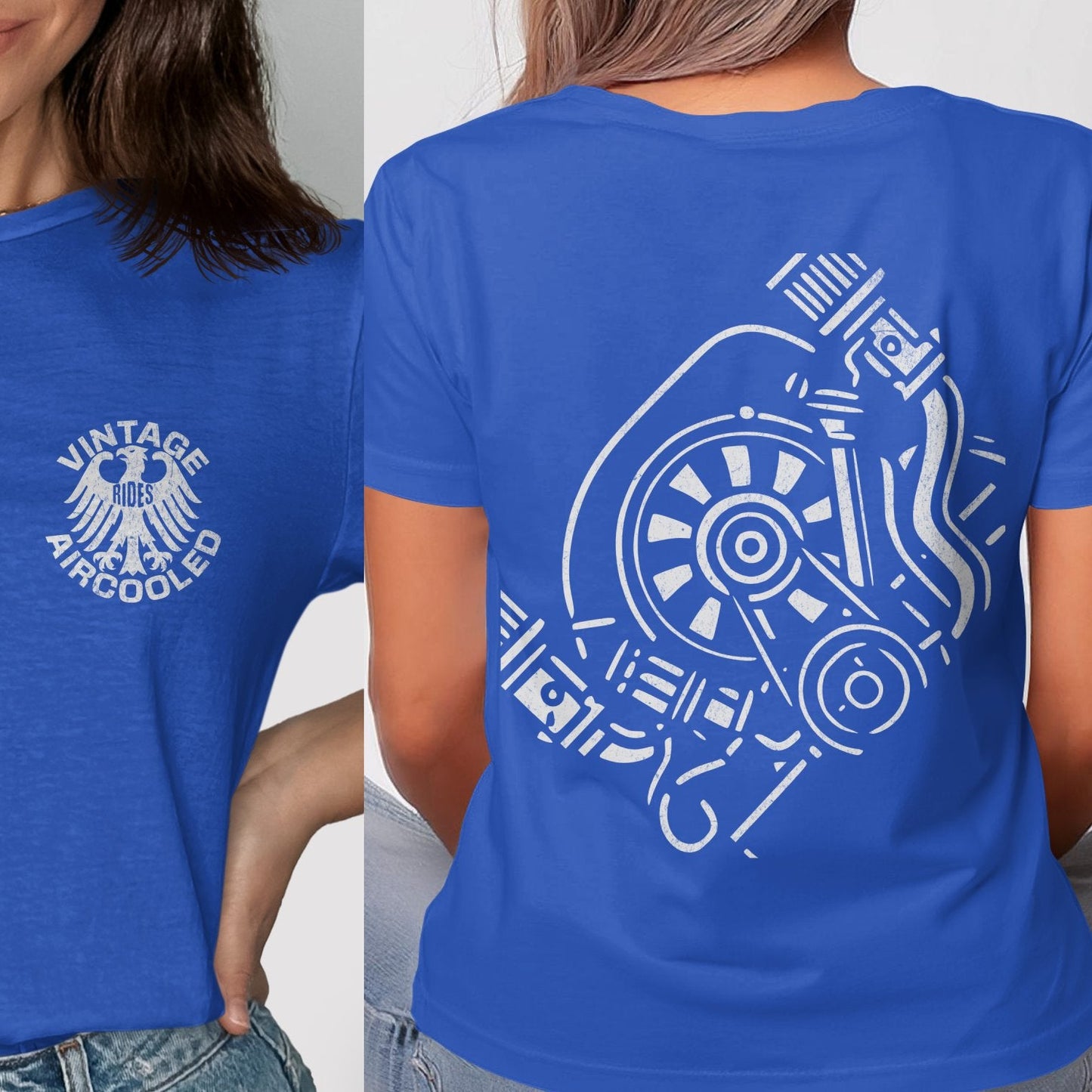 Vintage Aircooled Engine Graphic Tee Shirt product type