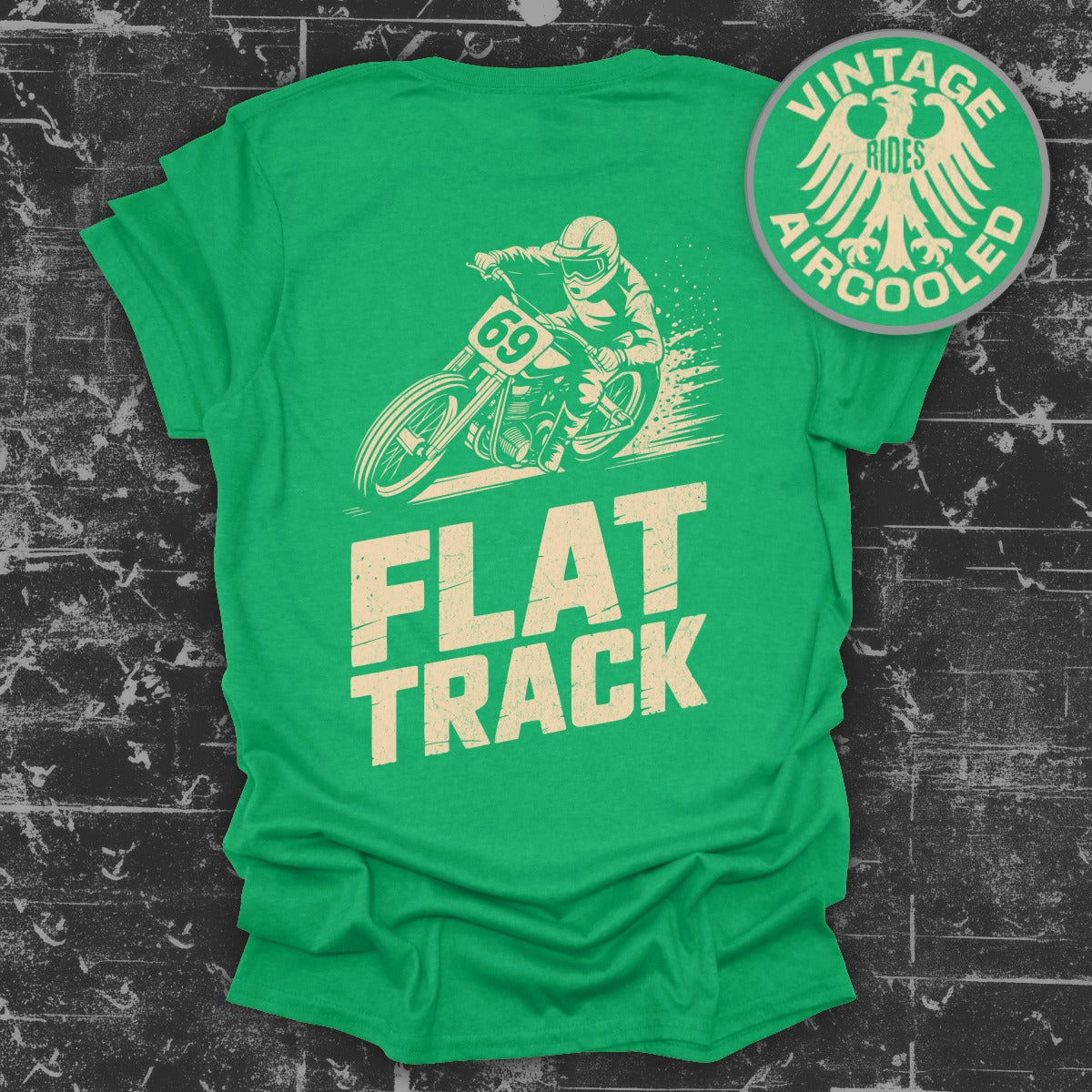 Flat Track Vintage Rides Aircooled Art T-Shirt product
