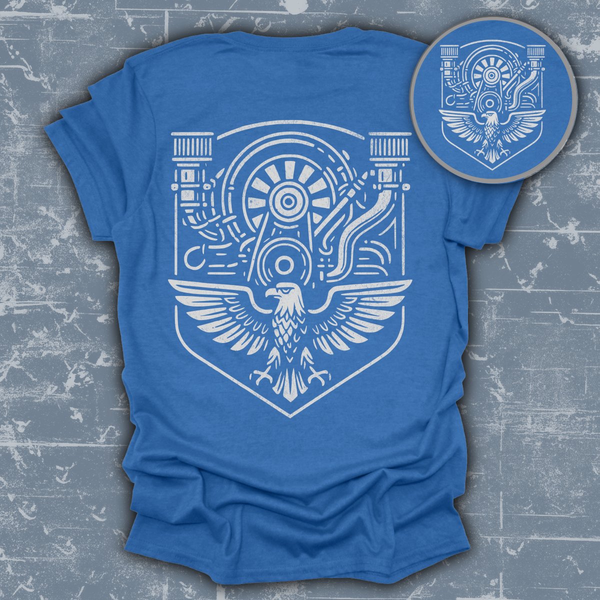 Vintage Engine Eagle Graphic Retro T-Shirt product type