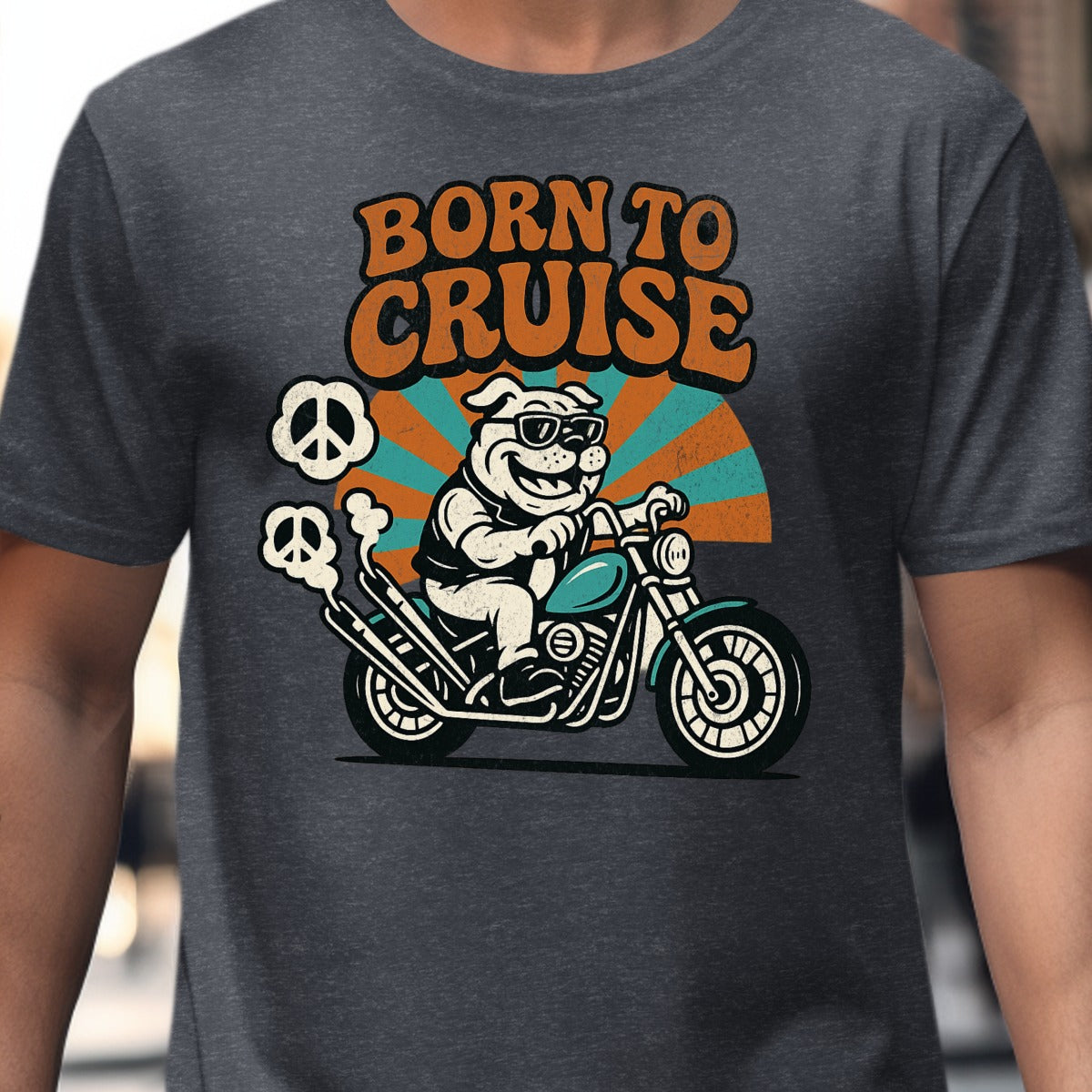 Born To Cruise Riding Pig On Motorcycle product type