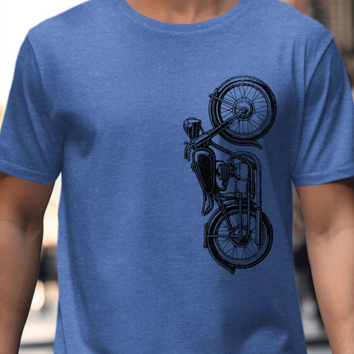 Vintage Motorcycle Graphic Short Sleeve T-shirt product type