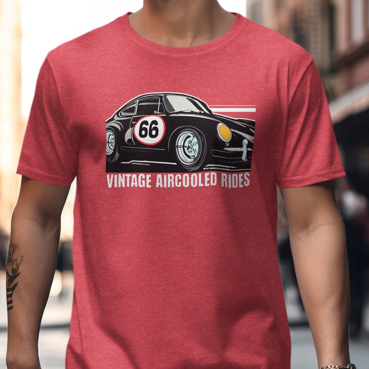 Vintage Aircooled Rides Graphic Car T-Shirt product type