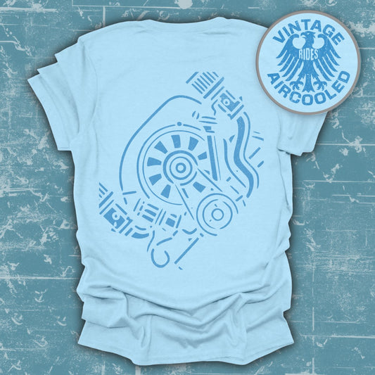Vintage Rides Aircooled Engine Graphic T-Shirt product