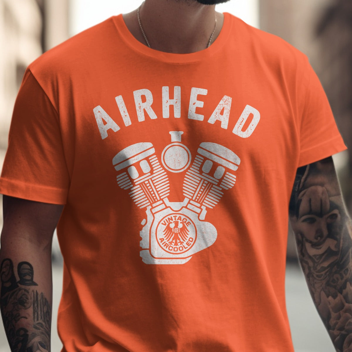 Airhead Vintage V-Twin Motorcycle Graphic T-shirt product type