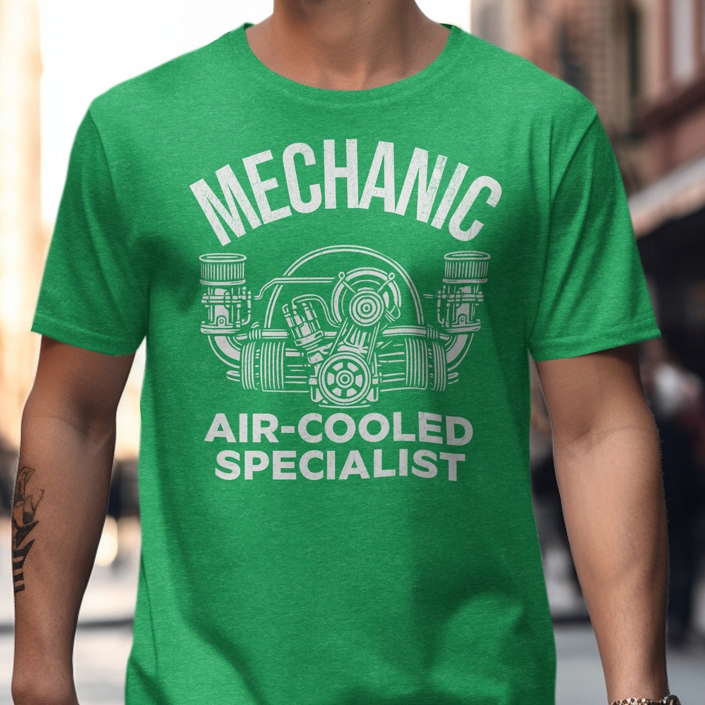 Mechanic Air Cooled Specialist Green T Shirt product