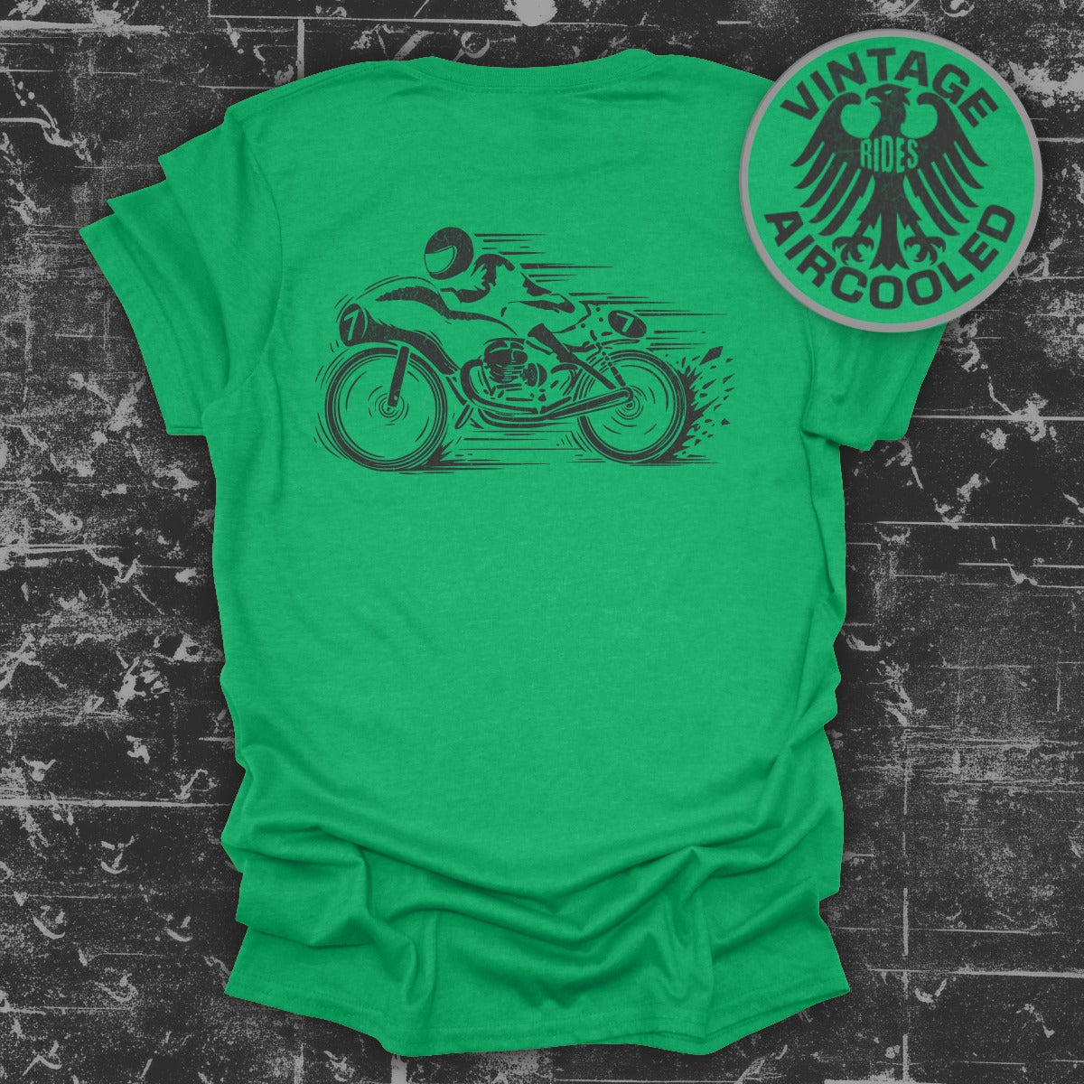 Vintage Rides Air Cooled Motorcycle T-shirt product