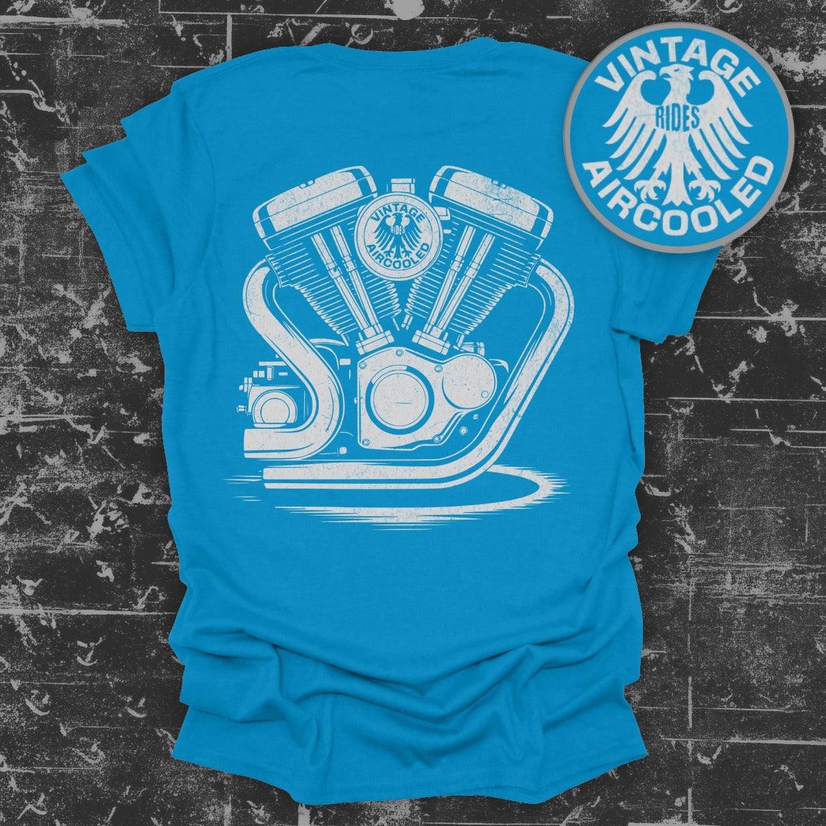 Vintage Rides Aircooled Engine Graphic T-Shirt product