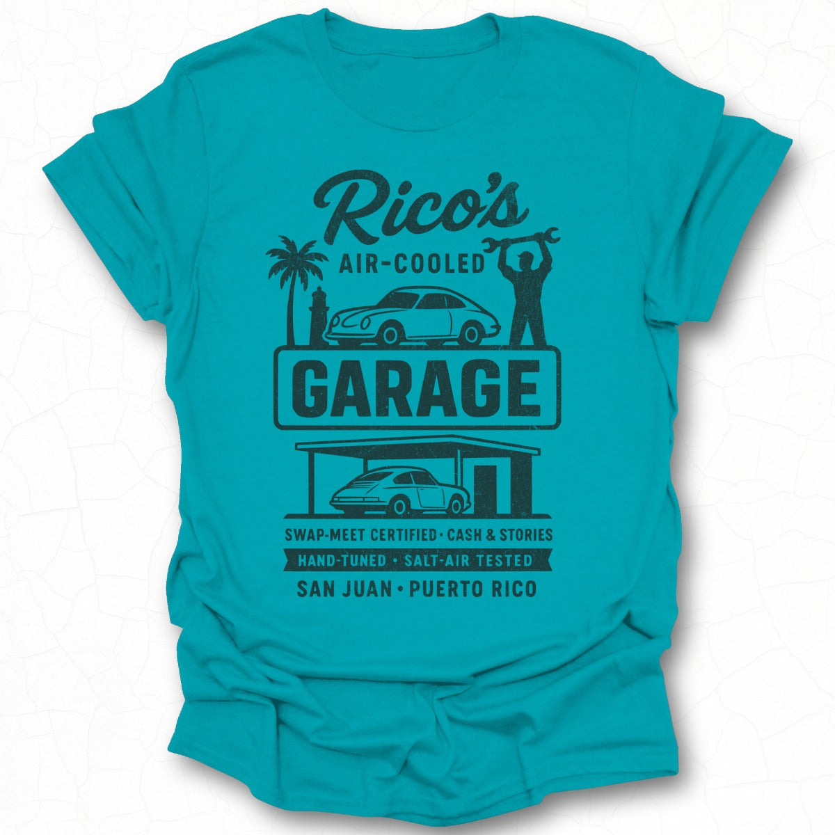 Rico's Air-Cooled Garage T-Shirt San Juan Puerto Rico