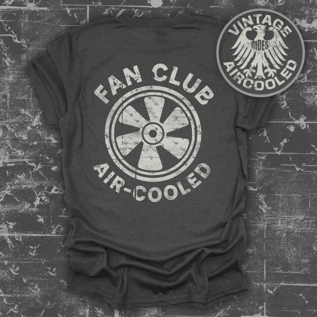 Vintage Air-Cooled Fan Club Design T-Shirt
