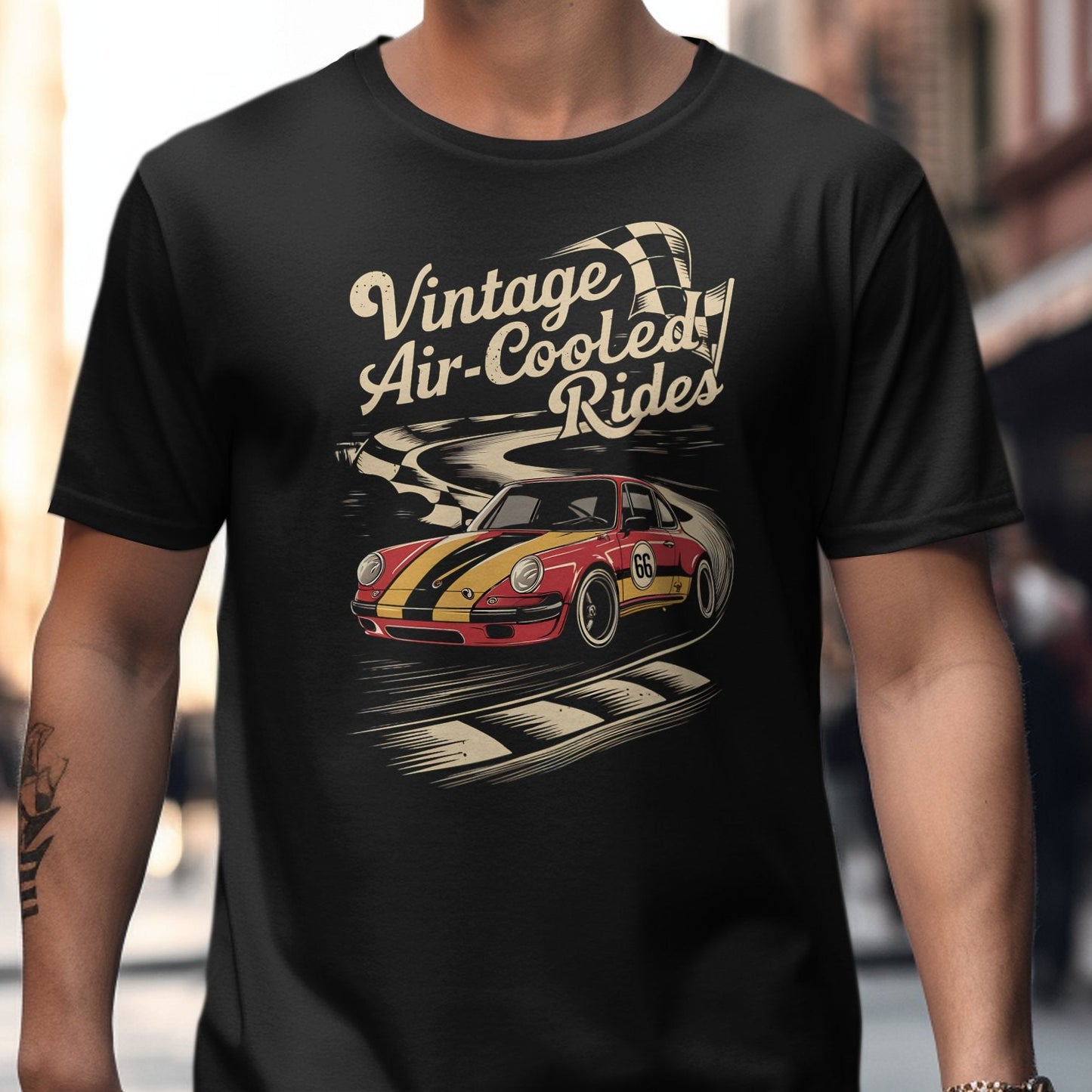 Vintage Air-Cooled Rides Graphic T-Shirt product type