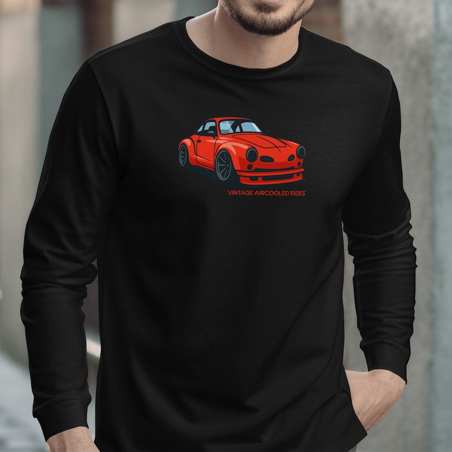 Vintage Aircooled Rocks Car Graphic Long Sleeve product