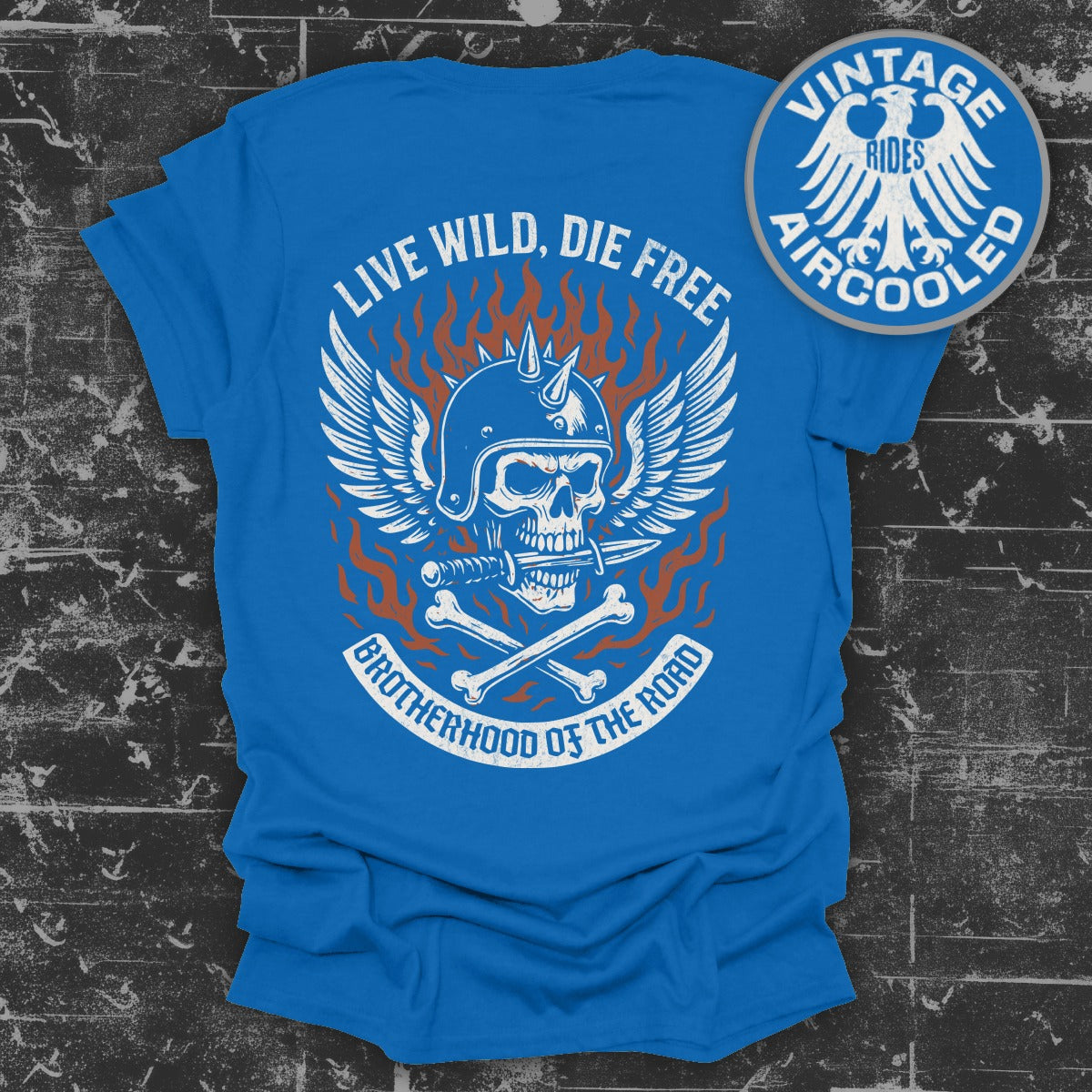 Live Wild Die Free Graphic Brotherhood T-shirt product