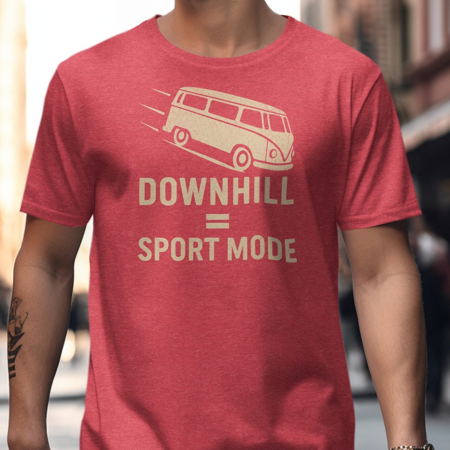Downhill Equals Sport Mode Graphic Shirt Product
