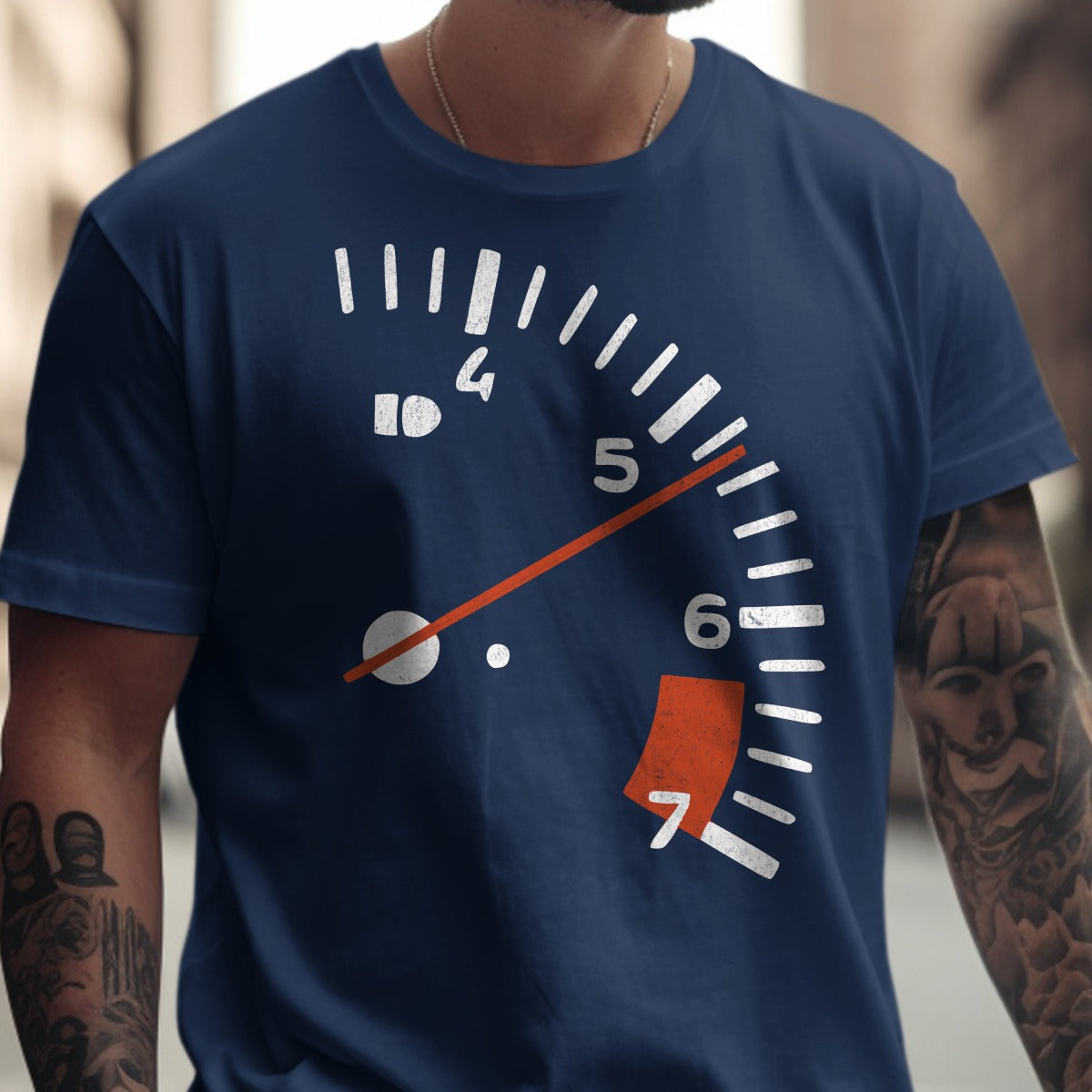 Tachometer Gauge Dial Printed Design T-shirt product