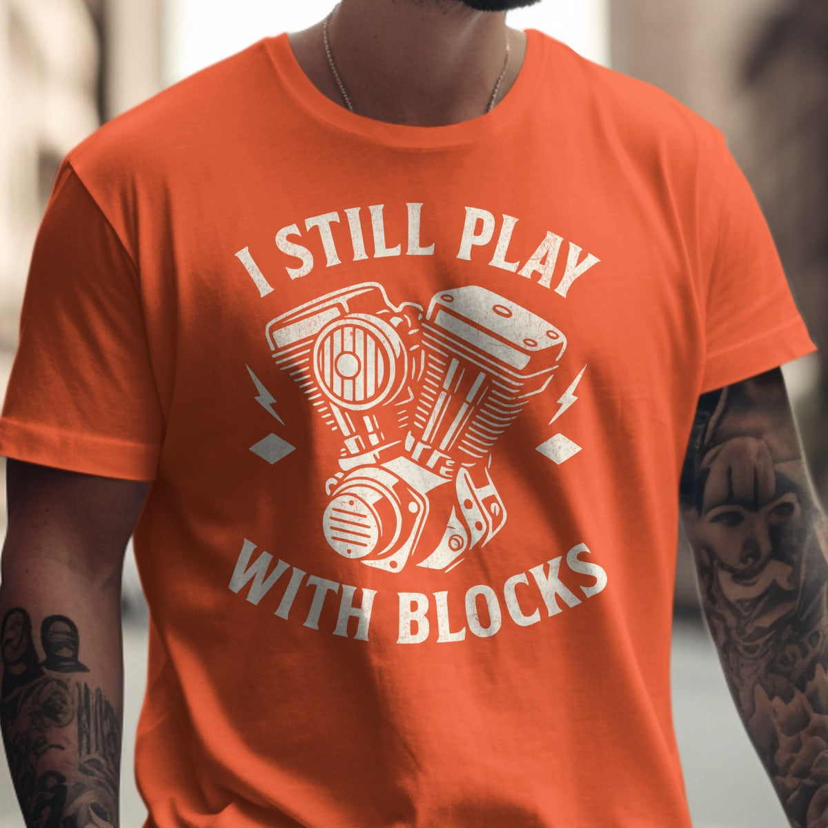 I Still Play With Blocks Printed T-Shirt product