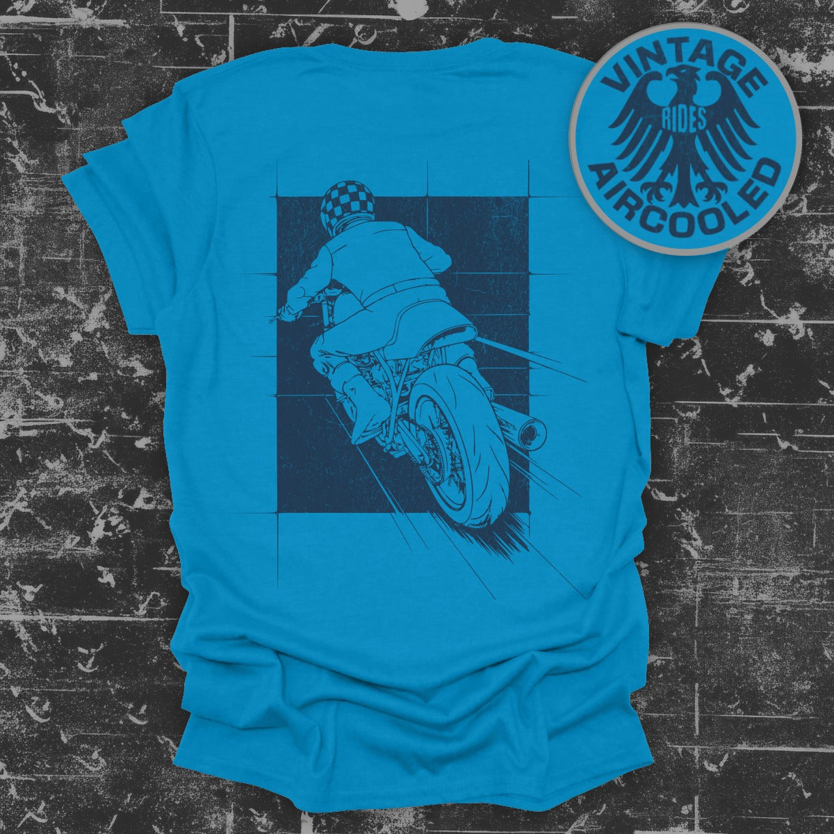 Vintage Rides Aircooled Motorcycle Graphic Tee product