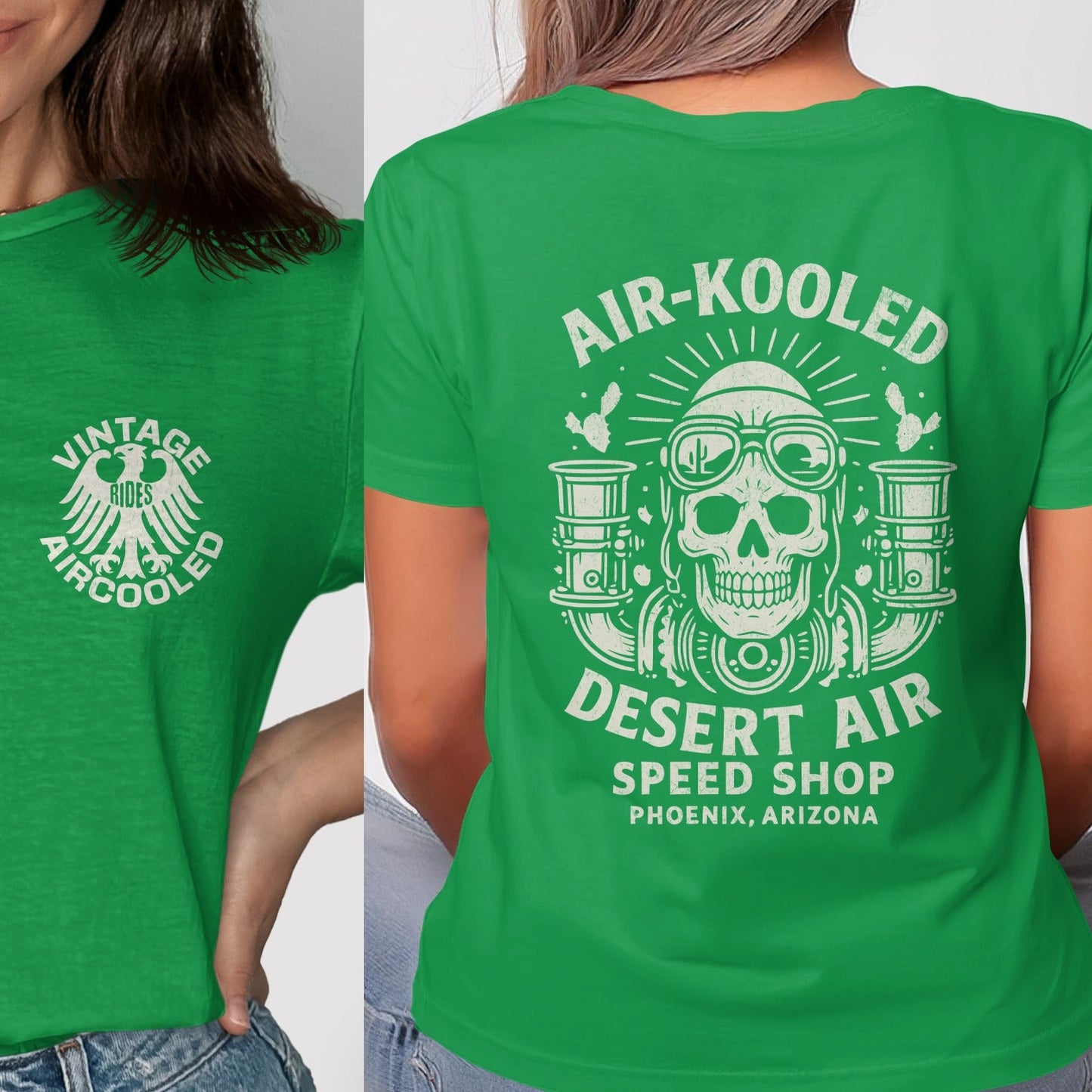 Vintage Aircooled Skull Graphic Tee shirt product