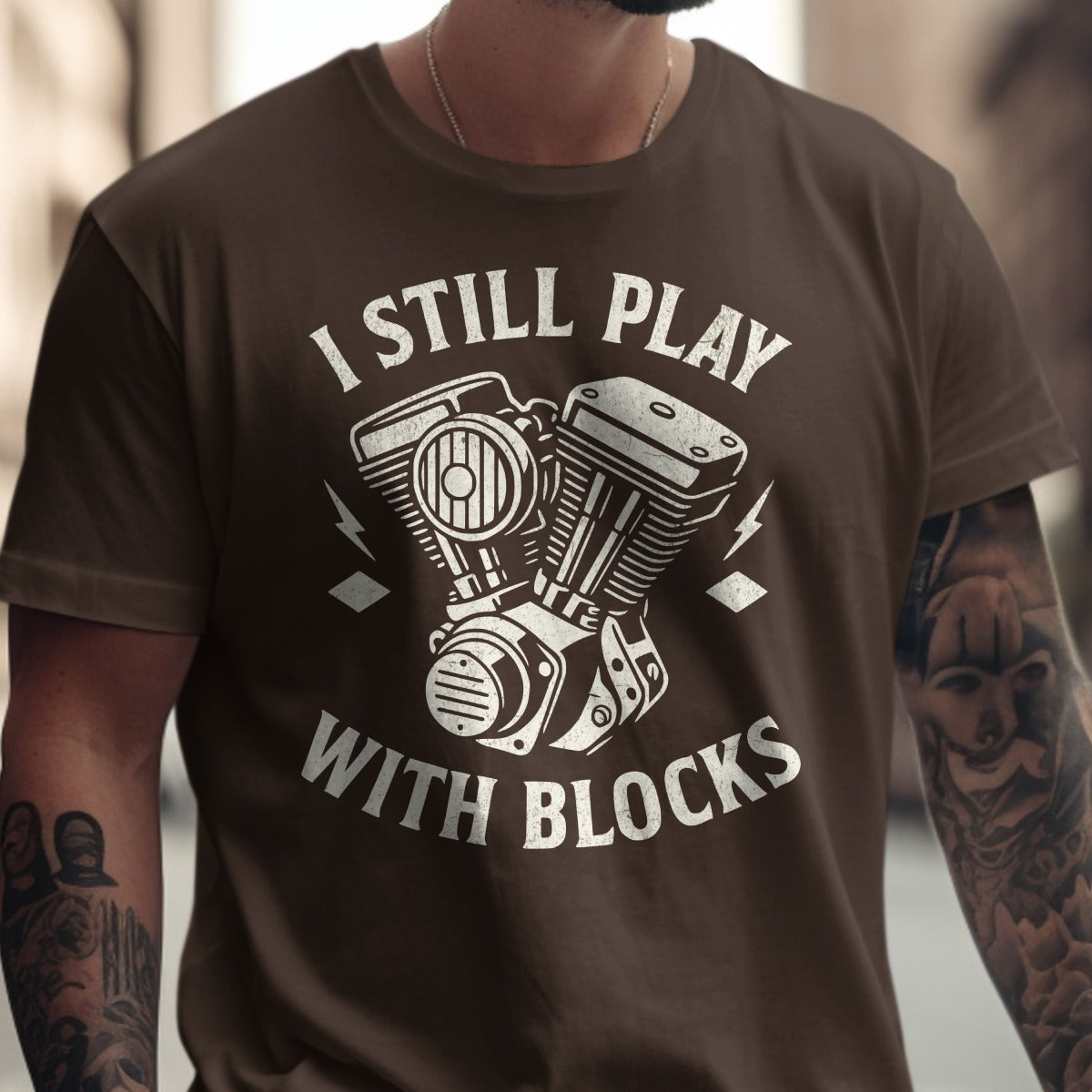 I Still Play with Blocks Graphic T-Shirt product type
