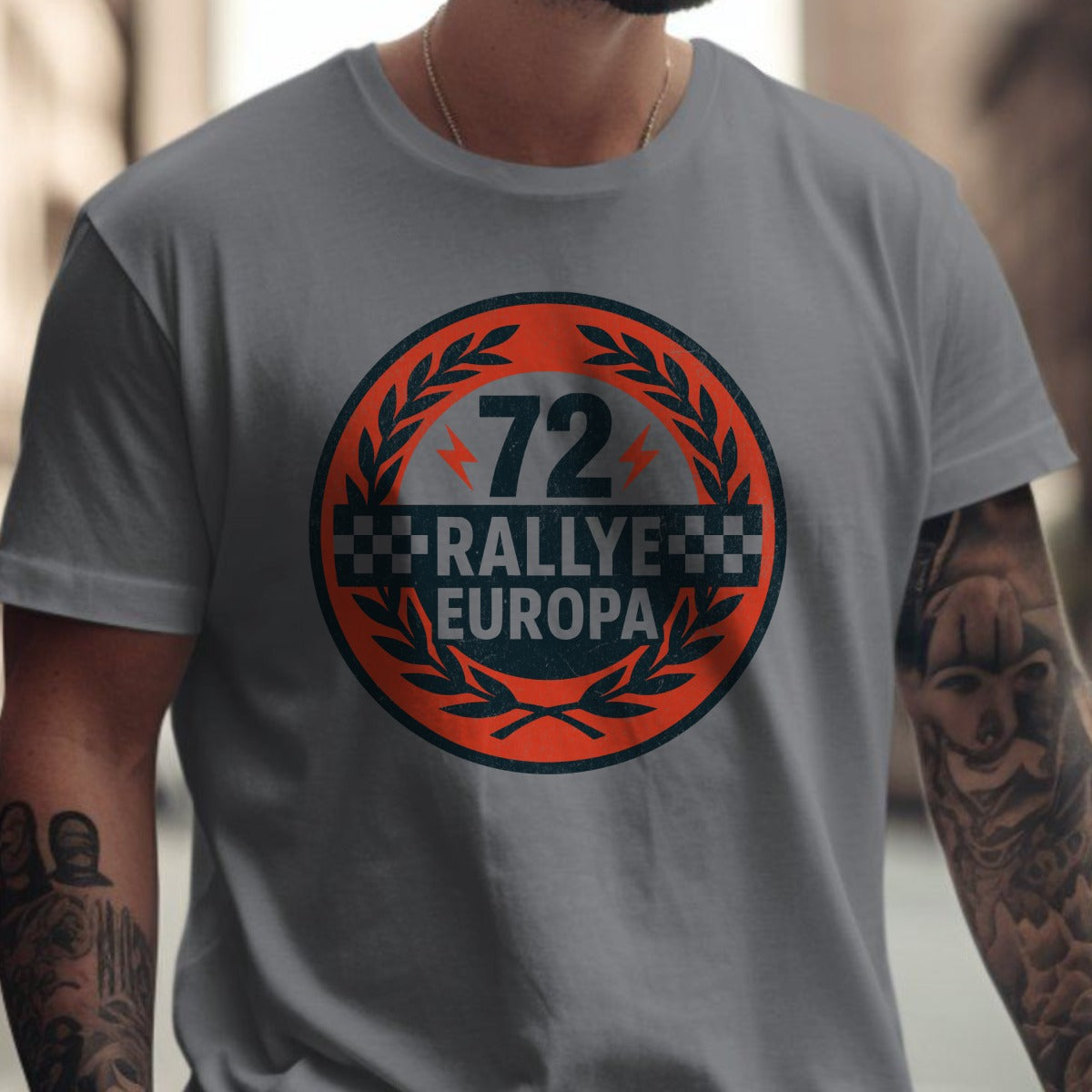 Rallye Europa 72 graphic print men's t-shirt product