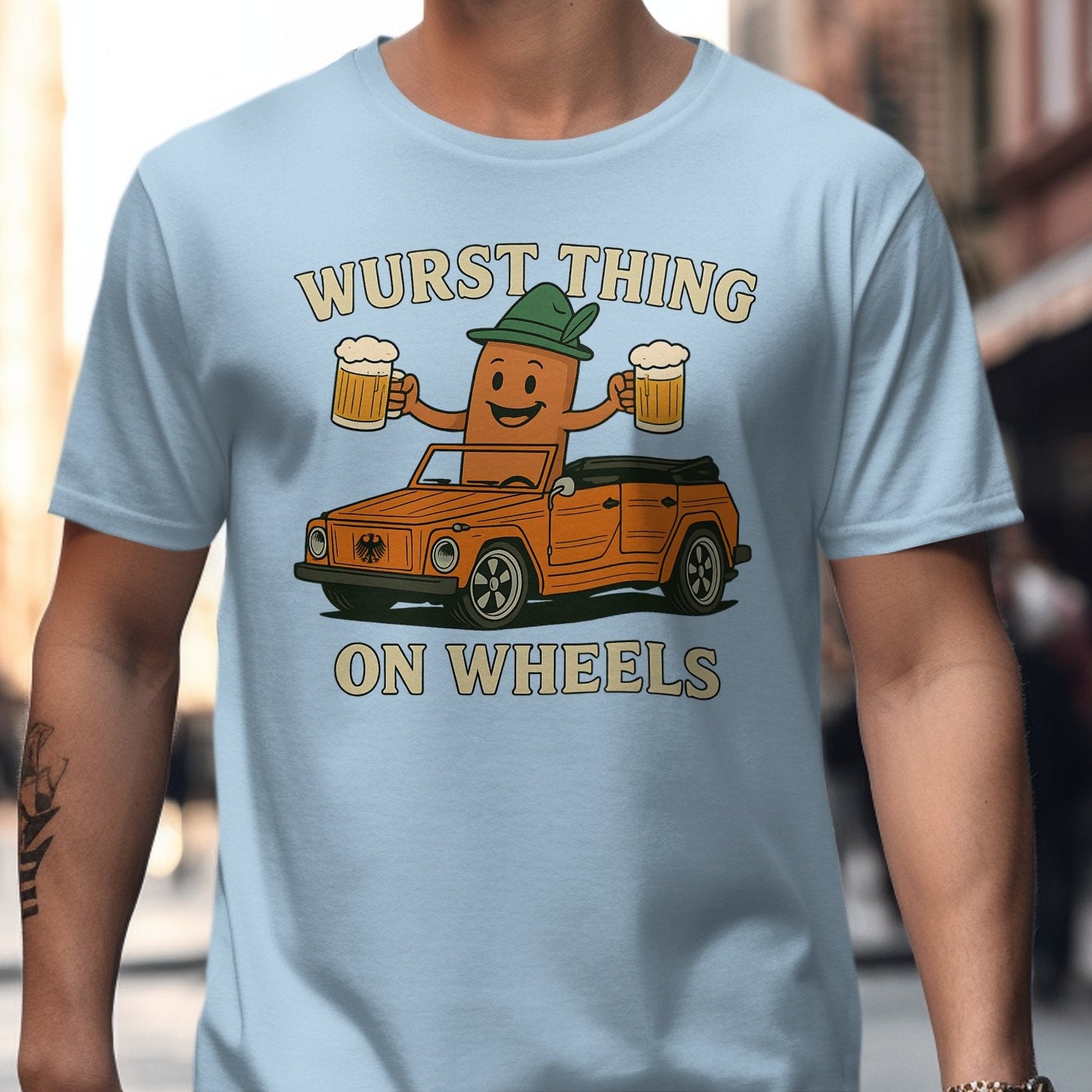 Wurst Thing On Wheels Funny Graphic T-Shirt product