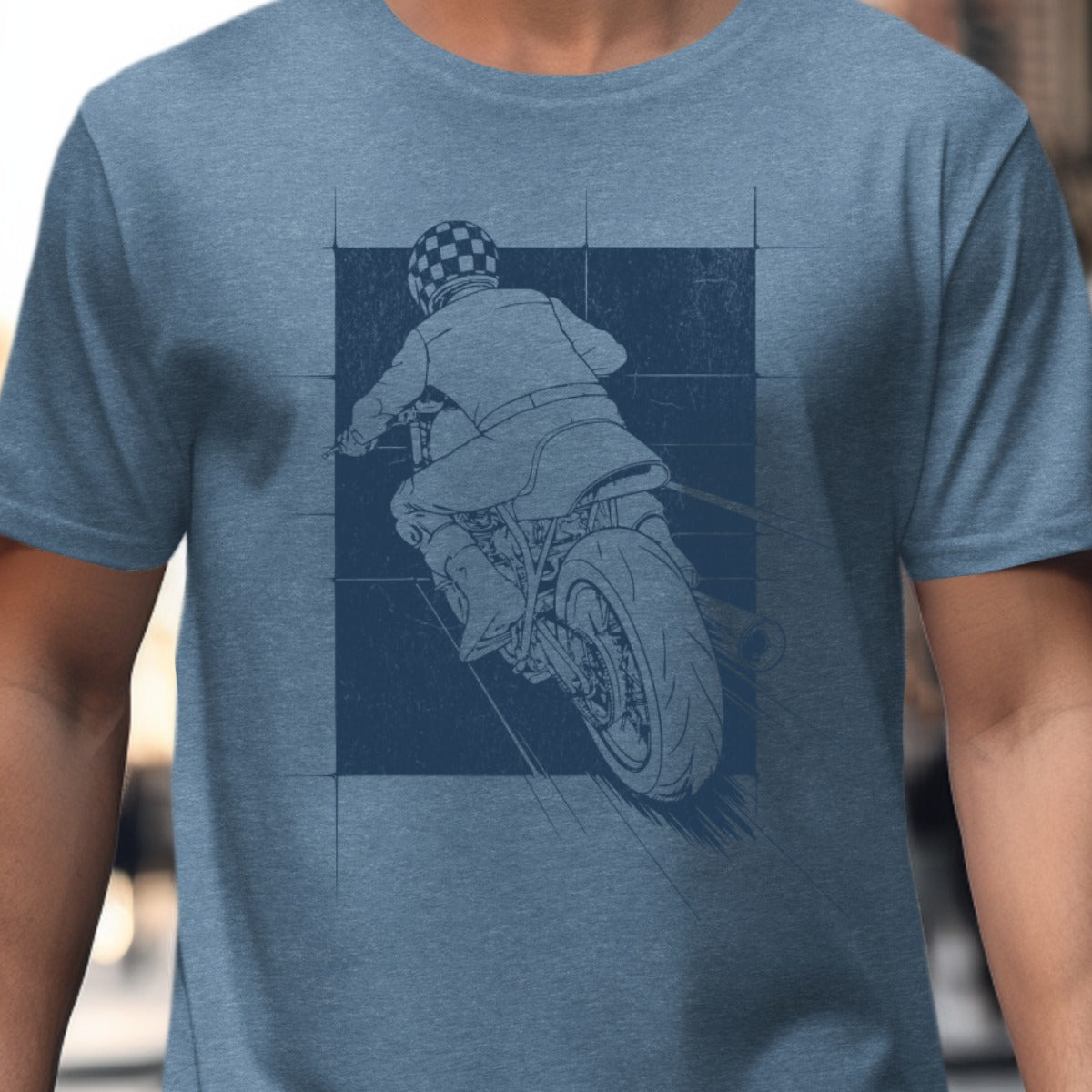 Vintage Motorcycle Rider Graphic T-shirt product type