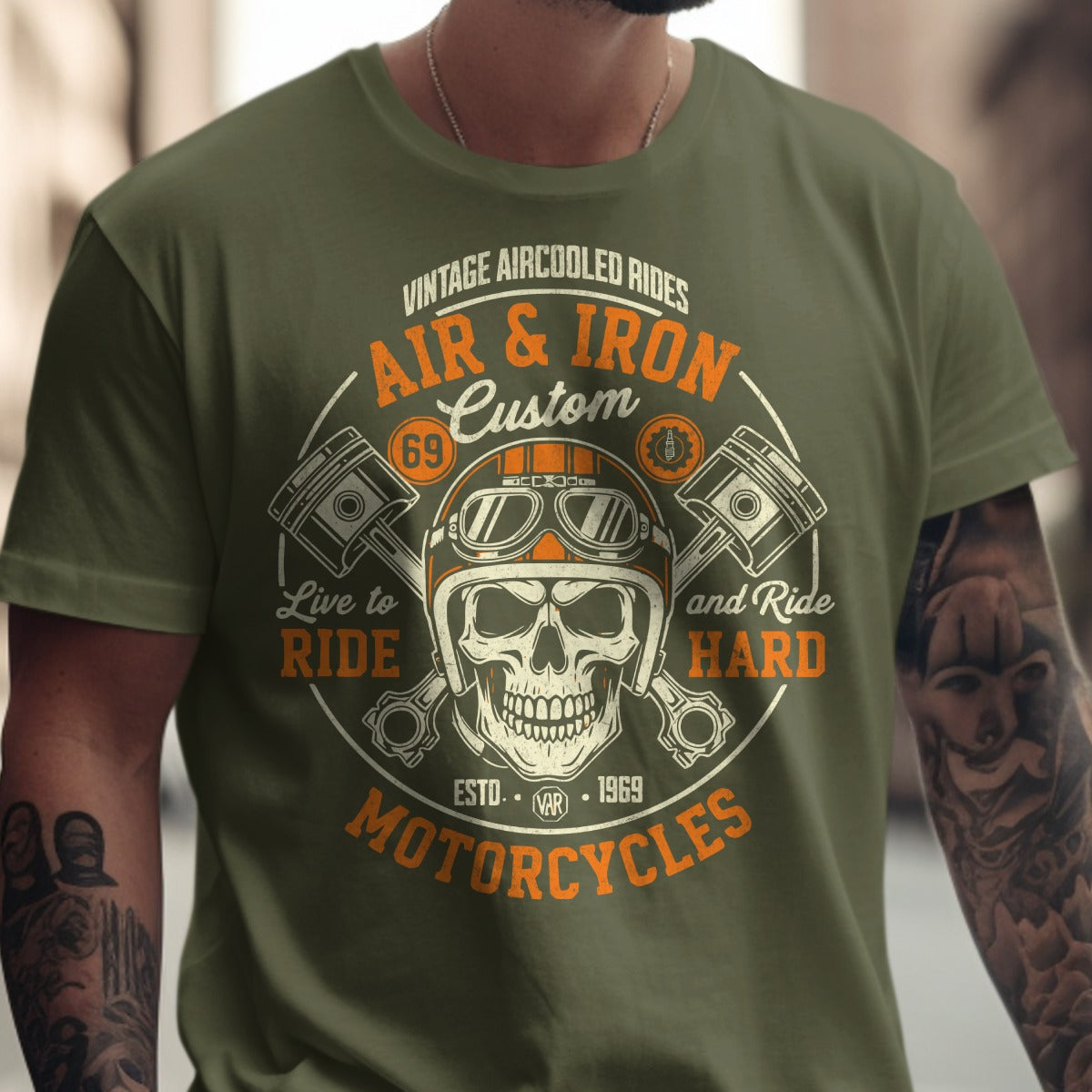 Vintage Aircooled Rides Skull Design Motorcycles product