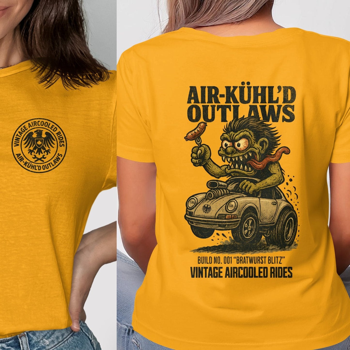 Vintage Aircooled Rides with Custom Back Print product type