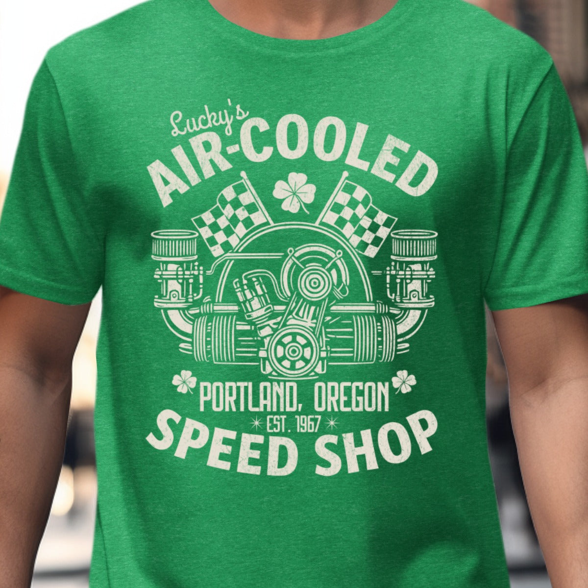 Lucky's Air-Cooled Speed Shop Graphic T-Shirt product type
