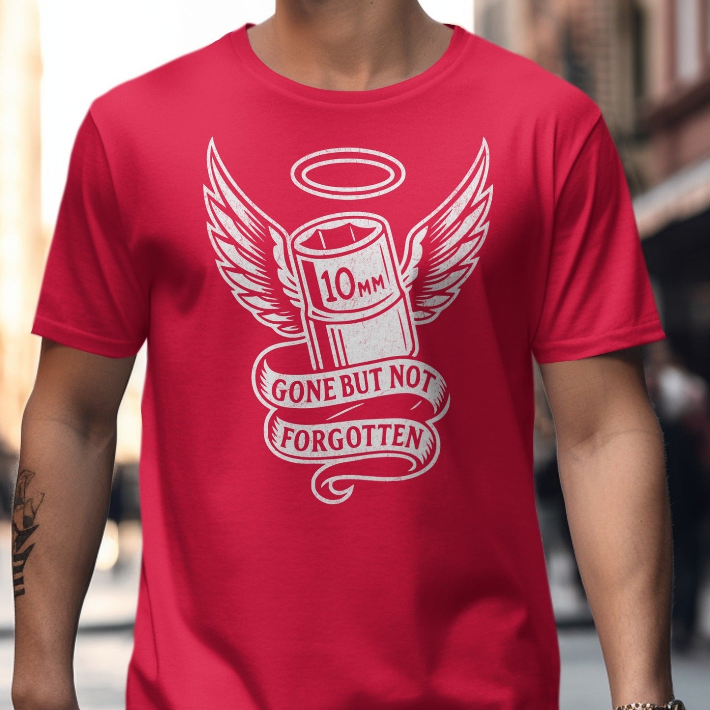 Gone But Not Forgotten 10mm Angel Wings Red product